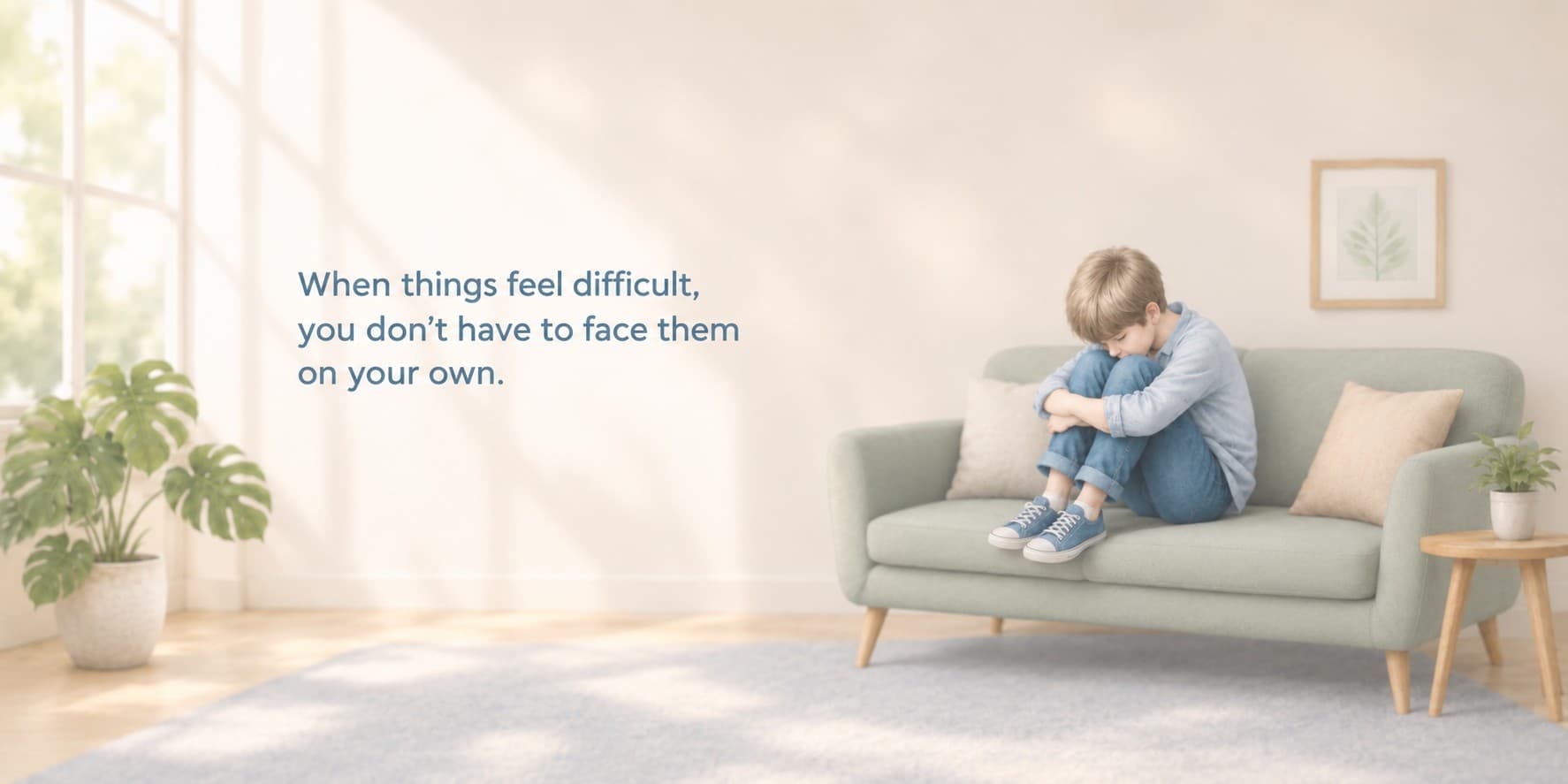When things feel difficult, you don’t have to face them on your own.